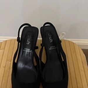 Black Vegan-Friendly Women's Heels